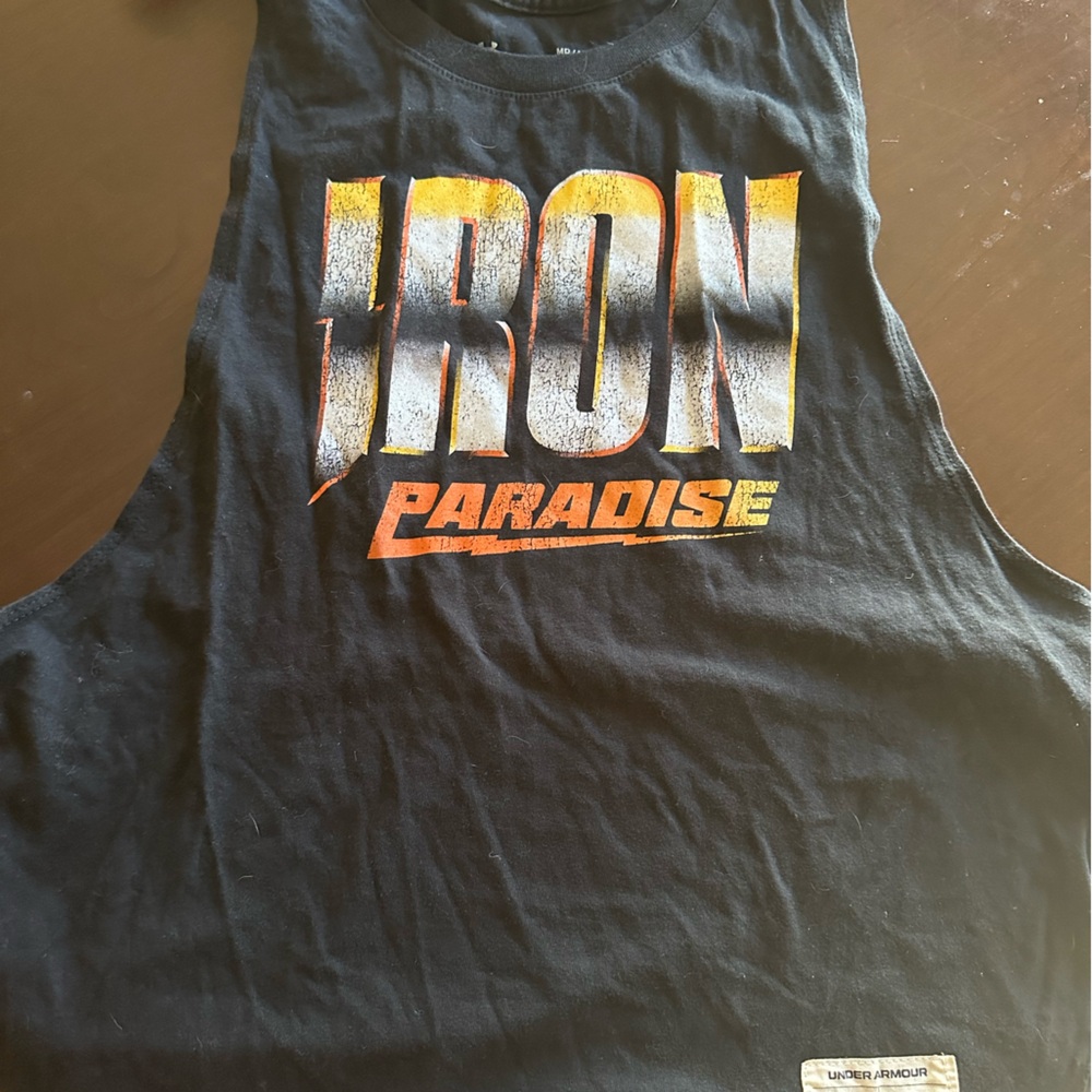 Black The Rock muscle tank